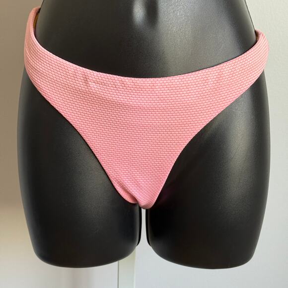Maaji sz M Pink Reversible Bikini‎ Set High Waist Tie Back Swimwear - Picture 3 of 9